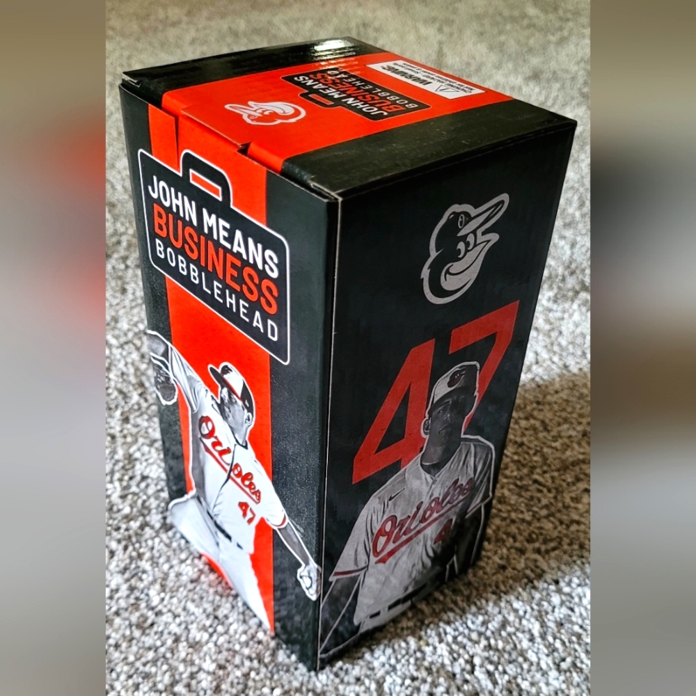 MLB ORIOLES John Means Business Bobblehead